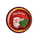 Plato de Navidad Rojo